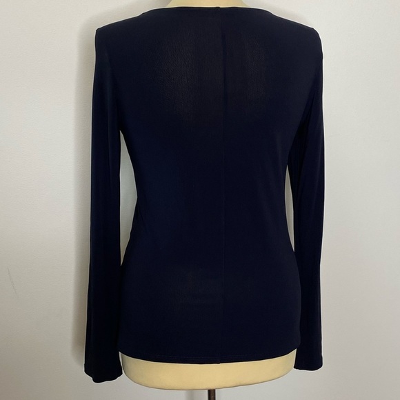 MM Lafleur The Bee Shirt Navy Blue Long Sleeve - Picture 4 of 9